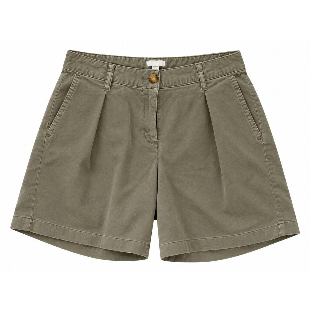 J. Jill Caraway Green Cotton Blend Shorts, Mutiple Pockets,  Size 2 Petite